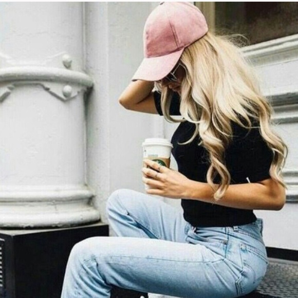 WILA Accessories - TINNA🌸 suede hat pink blush vegan baseball